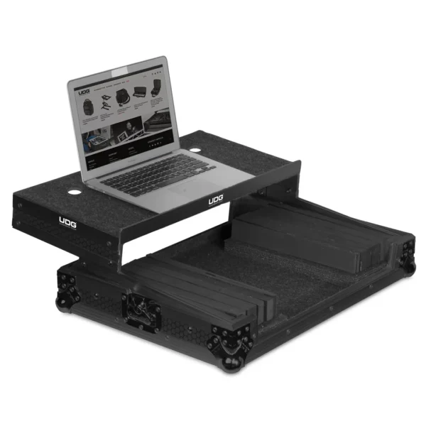 UDG Ultimate Flight Case Multi Format XL Black MK3 Plus (Laptop Shelf) - Image 5